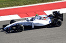 Valtteri Bottas gets the power down during qualifying