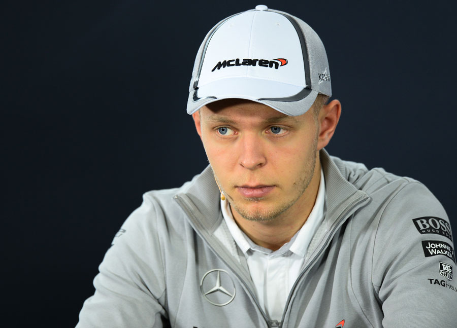 Kevin Magnussen fronts up to the media on Thursday