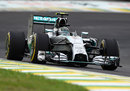 Nico Rosberg on track on Saturday morning