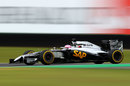 Jenson Button on a soft tyre run in qualifying
