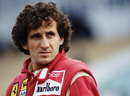 Ferrari's Alain Prost looks on during pre-season testing