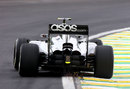 Kevin Magnussen on track in the McLaren