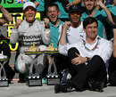Mercedes celebrates its 11th one-two victory of the season