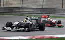 Lewis Hamilton stalks Nico Rosberg