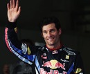 Mark Webber mastered the wet conditions to take pole position