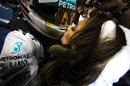 Lewis Hamilton celebrates with girlfriend Nicole Scherzinger 