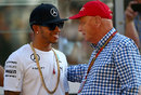Lewis Hamilton and Niki Lauda