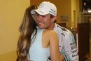 Nico Rosberg is consoled by his wife Vivian after missing out on the title