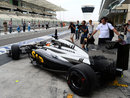 Stoffel Vandoorne heads out in the McLaren-Honda