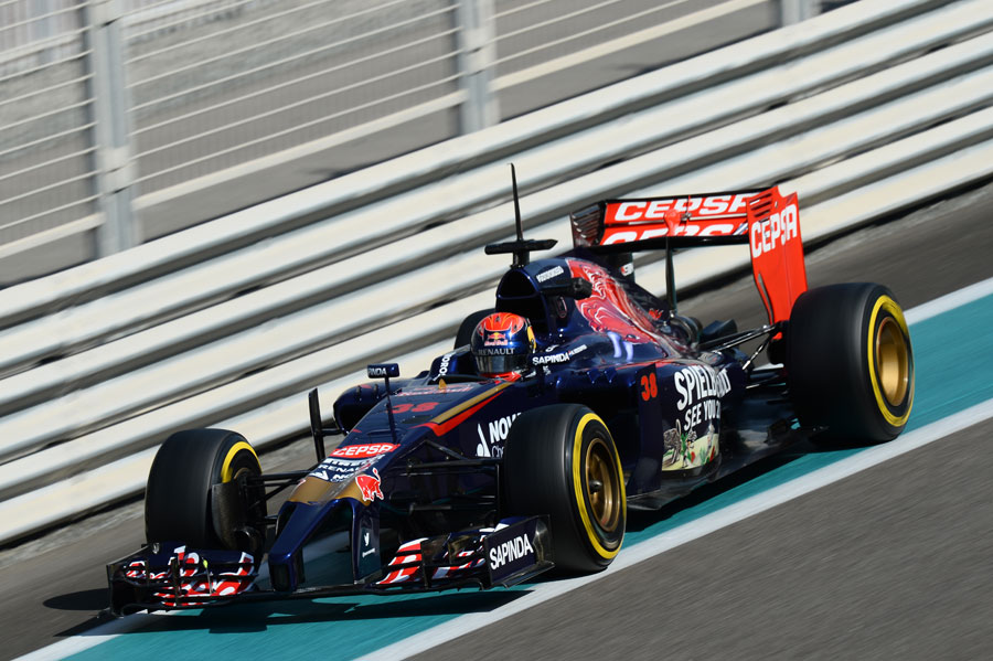 Max Verstappen in action in the Toro Rosso