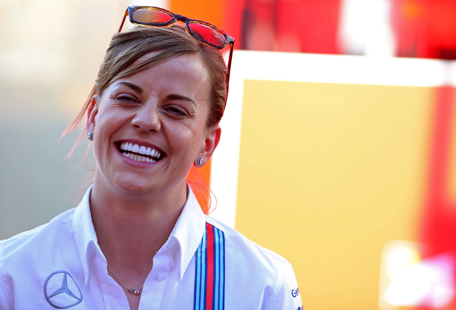 Susie Wolff in the paddock