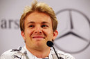 Nico Rosberg at the Stars and Cars Mercedes press conference