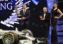 Lewis Hamilton receives his world drivers' championship trophy