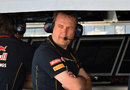 Toro Rosso sporting director Steve Nielsen watches on from the pit wall