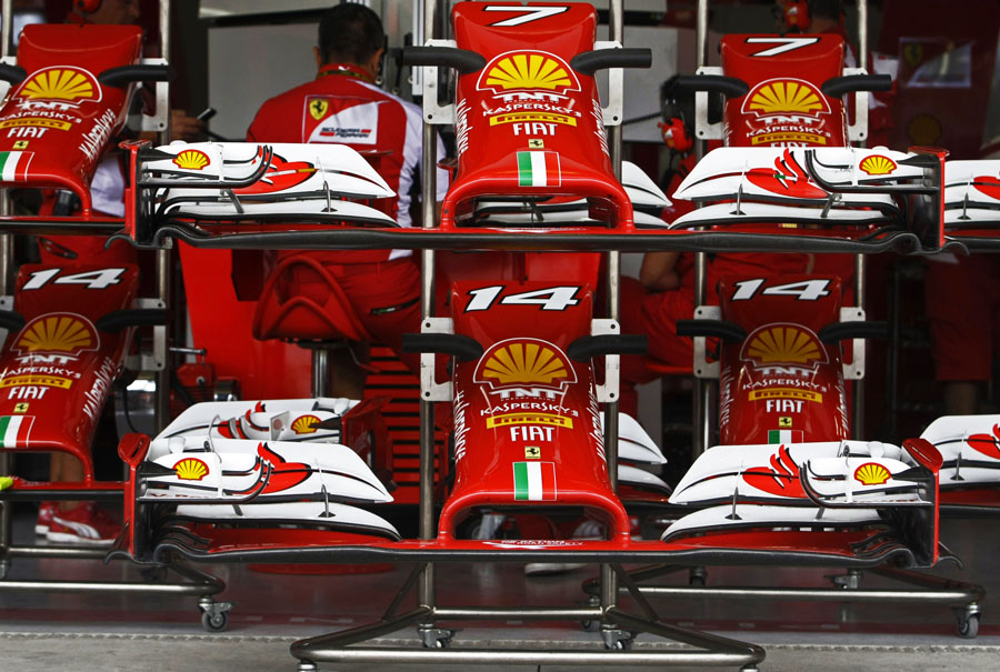 Spare Ferrari nose cones