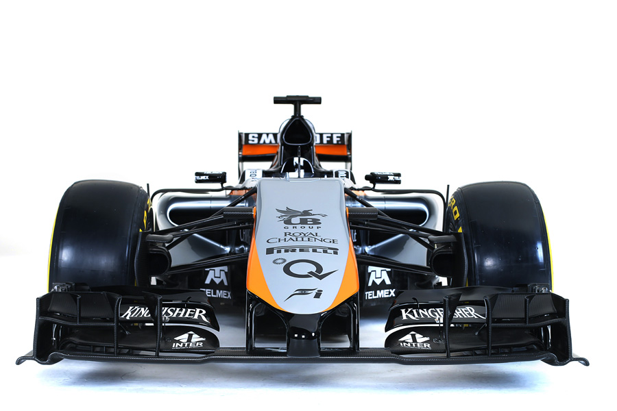 A head on shot of the VJM08 nose