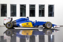 A side-on view of the new Sauber C34