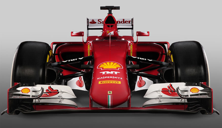 The new Ferrari SF15-T head-on