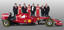 The new Ferrari SF15-T with the team's main figures