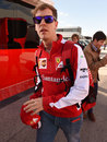 Ferrari's Sebastian Vettel arrives in Jerez the day before testing begins 