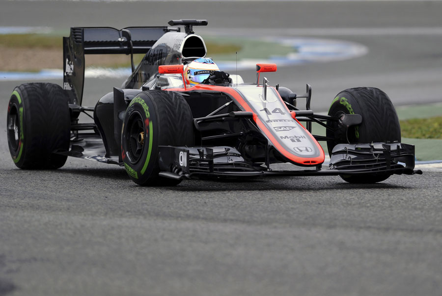 Fernando Alonso adds more mileage to the McLaren