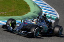 Lewis Hamilton exits the hairpin