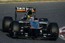 Pascal Wehrlein gets to grips with a 2014-spec Force India 