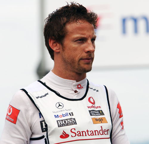 Jenson Button in the paddock after the race
