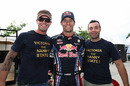 Mark Webber poses for a photo with Australian fans
