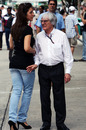 Bernie Ecclestone with girlfriend Fabiana Flosi 