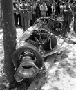 The wreckage of Jochen Rindt's Lotus