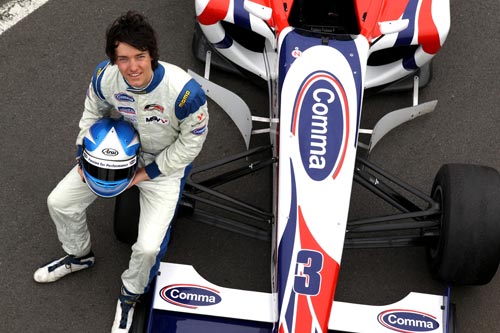 A future world champion? Jolyon Palmer during Formula Two Testing at Snetterton