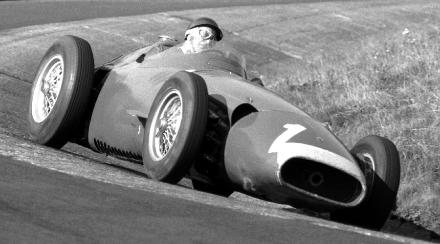 Juan Manuel Fangio on his way to winning the 1957 German Grand Prix