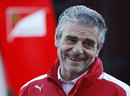 Ferrari team boss Maurizio Arrivabene in the paddock