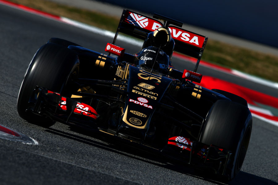 Romain Grosjean's Lotus E23