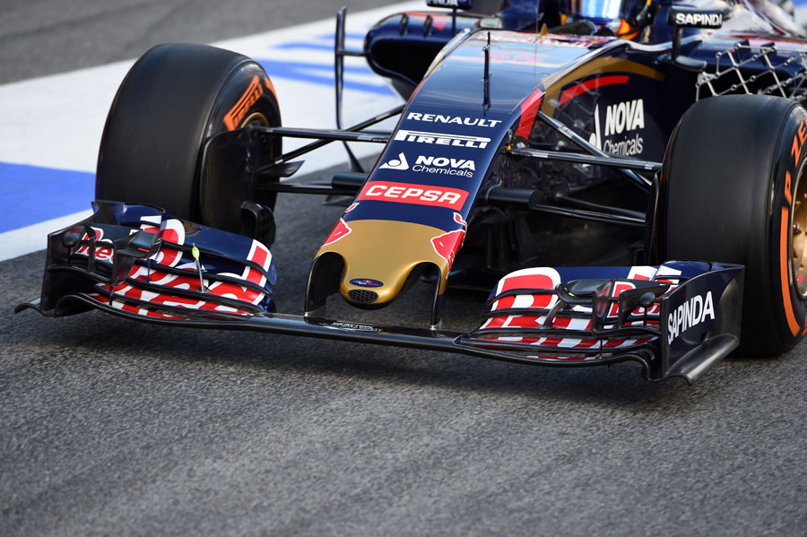 The new nose on the Toro Rosso STR10