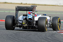 Felipe Massa on track on the soft tyres in his Williams