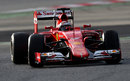 Kimi Raikkonen at the wheel of the Ferrari