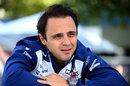 Felipe Massa sits in the paddock on Thursday