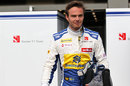 Giedo van der Garde wearing Marcus Ericsson's Sauber race suit