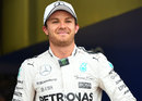 Nico Rosberg in parc ferme after qualifying second 