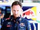 Christian Horner in the Red Bull garage