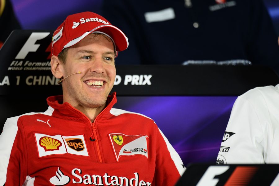 Vettel at the Press Conference