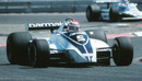 Brabham's Nelson Piquet in action at the 1980 French Grand Prix