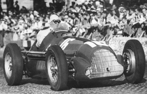 Nino Farina in his Alfa Romeo at the Swiss Grand Prix