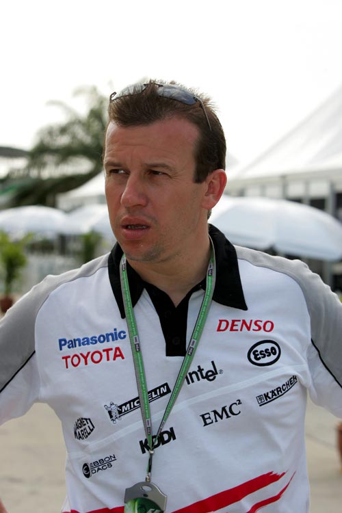 Olivier Panis as Toyota's test driver in 2005