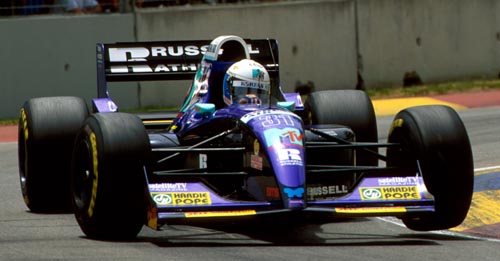Simtek driver David Brabham at the 1994 Australian Grand Prix