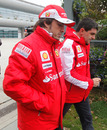 A cold Fernando Alonso arrives in Shanghai