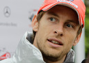 Jenson Button chats to the media