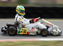 Bruno Senna takes part in some karting at the race track